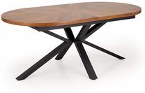 Valgomojo stalas išskleidžiamas Jason, juoda sp./riešuto sp., 180 - 300 cm x 100 cm x 74 cm