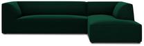 Kampinė sofa Micadoni Home Ruby 4 Seats, tamsiai žalia sp., dešininė, 273 x 180 cm x 69 cm