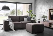 Sofa Silla Velvetmat 22, tamsiai ruda sp., 104 x 260 cm x 96 cm