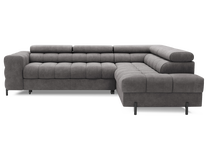 Kampinė sofa - lova Ferucce, pilka sp., dešininė, 200 x 276 cm x 93 cm