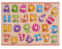 Medinė dėlionė Smily Play Letters SPW83601, 22 cm x 30 cm, 26 vnt.