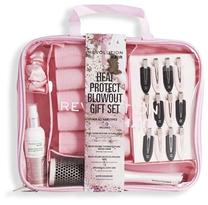 Matu veidošanas komplekts Revolution Haircare Plex Heat Protect Blowout Gift Set, 630 mm, melna krās./rozā krās., 6 gab.