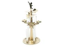 Рождественский подсвечник Winteria Carousel Angel, 17.5 см, золотой цв.