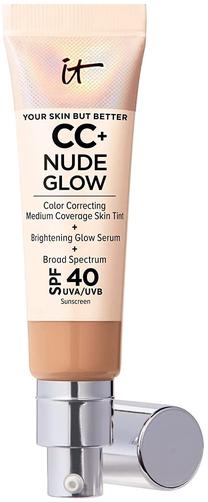 Skystas makiažo pagrindas IT Cosmetics CC+ Nude Glow, SPF 40, medium tan, 32 ml