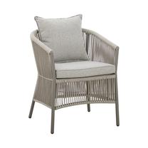 Lauko kėdė Home4you Silva, pilka sp./smėlio sp., 66 cm x 61 cm x 76 cm