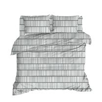 Patalynės užvalkalų komplektas Mijolnir Vektör 162ELR2449, balta sp./pilka sp., 50 x 70 cm, 200 x 220 cm
