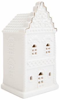 Dekoracija "Namelis" Homla Kania su LED apšvietimu, 12 cm, 6.5 cm, balta sp.