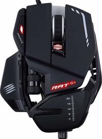 Laidinė žaidimų pelė Mad Catz R.A.T. 6+, juoda sp.