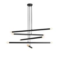 Valgusti rippuv Aldex Tubo 10, E14, 10, must v. / must v.
