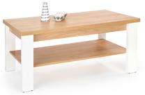 Žurnalinis staliukas Jenna, ruda sp./balta sp., 120 cm x 60 cm x 56 cm