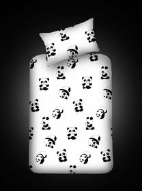 Vaikiškas patalynės užvalkalų komplektas Mijolnir Panda 162ELR0511, balta sp./juoda sp.
