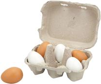 Rotaļu virtuves piederumi, olu komplekts VIGA Wooden Eggs 59228