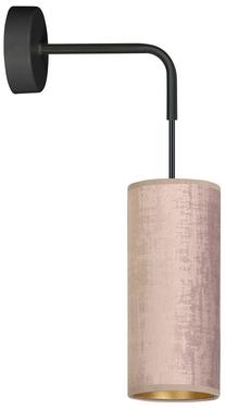 Valgusti seinale Emibig Bente K1 1061/K1, E14, 1 x 15 W, roosa v. / must v., 10 x 24 cm