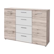 Komoda Domoletti HLNK26-P79, ruda, 129.6 cm x 38 cm x 91.3 cm