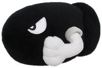 Mīkstā rotaļlieta Nintendo Peluche Serie 6 Bullet Bill, melna krās., 13 cm
