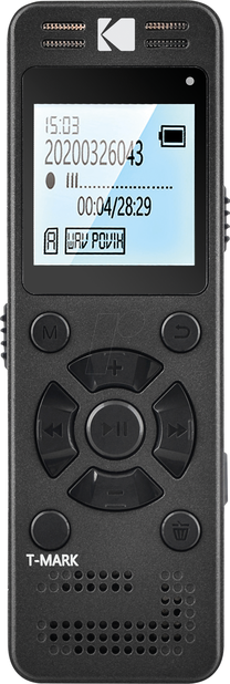 Diktofonas Kodak VRC 350, juoda sp., 8 GB