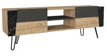 ТВ стол Kalune Design Fanten, антрацитовый цв./дубовый цв., 150 см x 36.8 см x 52 см