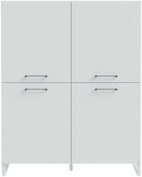 Spintelė Forte Silba SQBK321-U58, balta sp., 41.1 cm x 109.9 cm x 138.2 cm