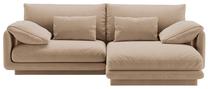 Kampinė sofa Micadoni Torino, smėlio ruda sp., dešininė, 220 x 170 cm x 83 cm