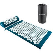 Akupunktūrinis masažinis kilimėlis Tunturi Acupressure Mat and Pillow 14TUSYO089, 68 x 42 cm, petrol blue sp.
