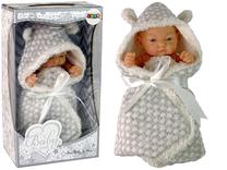Кукла пупс Lean Toys So Lovely Baby, 25 см, серый цв.