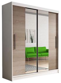 Spinta Idzczak Meble Vista 01, ąžuolo sp., 150 cm x 61 cm x 200 cm, su veidrodžiu