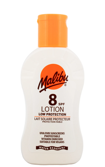 Losjonas įdegio priežiūrai kūnui Malibu SPF8, 100 ml
