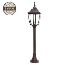 Vabalt seisev välisvalgusti Domoletti El-560PE2, 100W, E27, IP44, vananenud must punase varjundiga, 21 cm x 100 cm