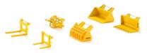 Аксессуары для игрушечного комбайна Six Six Zero Farmer Accessories 7070, желтый цв.