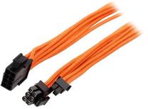 Laidas Phanteks PCI Express 8-pin, PCI Express 6+2-Pin, 0.5 m, oranžinė sp.