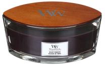 Žvakė, aromatinė WoodWick Velvet Tobacco, 40 h, 453.6 g, violetinė sp.