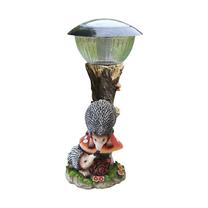 Sodo dekoracija "Ežiukai" Garden Center NF19011/YSJ71268, 20 cm x 20 cm x 36 cm, ruda sp./įvairių spalvų