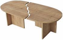 Kafijas galdiņš Kalune Design Missisipi, ozola krās., 60 cm x 120 cm x 38 cm