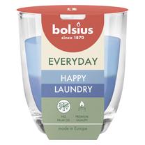 Žvakė, aromatinė Bolsius Happy Laundry, 21 h, mėlyna sp./žydra sp.