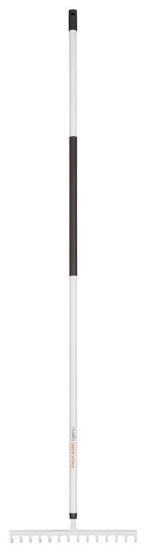Grābeklis universāls Fiskars Light 135523/1019608, ar kātu, 1570 mm, balta krās./melna krās.