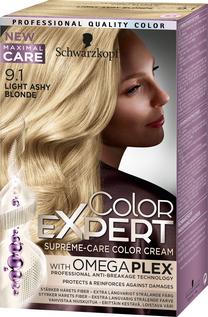 Matu krāsa Schwarzkopf Color Expert, light ashy blonde krās., Light Ashy Blonde 9.1, 50 ml
