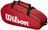 Tenisa soma Wilson Tour 2 Compartment Small Bag Red, sarkana krās.