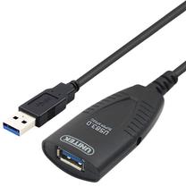 Vads Unitek USB 3.0 A male, USB 3.0 A female, 5 m, melna krās.