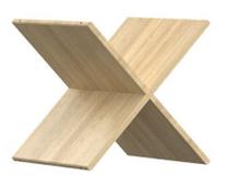 Black Red White Mitoda Insert X Polish Oak