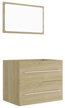 Vonios kambario baldų komplektas VLX 804830, ąžuolo sp., 38.5 cm x 60 cm x 48 cm