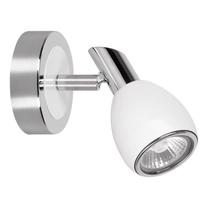Valgusti seinale Britop Colors, GU10, 1 x 50 W, valge v./kroom v. / kroom v., 6.4 x 6.3 cm
