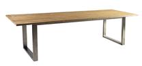 Lauko stalas Home4you Nautica, ruda sp., 280 cm x 100 cm x 76 cm