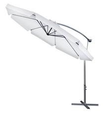 Dārza saulessargs Malatec XL15051, 350 cm, gaiši pelēka krās.