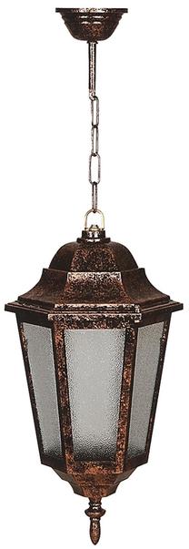 Lauko pakabinamas šviestuvas Opviq BFE-68188-BKR, 60W, E27, IP65, ruda sp., 23 cm x 60 cm
