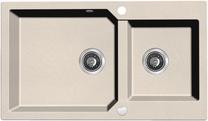 Кухонная мойка Laveo Milos SPM_4208, гранит, 86 см x 50 см x 20 см, бежевый цв.
