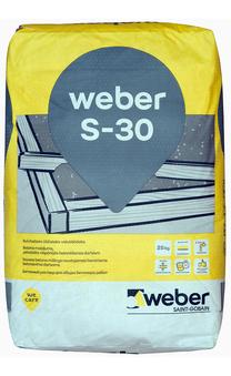 Бетон Saint-Gobain Weber ātri cietējošs S30, выравнивающий, 25 кг