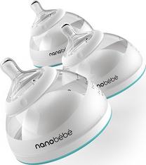 Комплект Nanobebe Breastmilk Baby Bottles, 150 мл, 0 мес., синий цв.