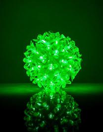 LED virtene - bumbas EV, zaļa krās.