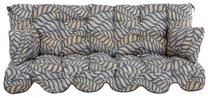 Lauko baldų pagalvė Patio Minorca G050-06IB, geltona sp./pilka sp., 184 x 104 cm