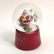 Ziemassvētku dekors Ball Santa 10137960, 10 cm, caurspīdīga krās./balta krās./sarkana krās.